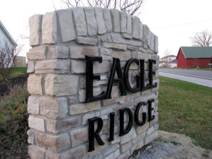 Eagle Ridge Subdivision - Flat-Cut Dimensional Letters