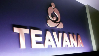 Teavana - Flat-Cut Dimensional Logo