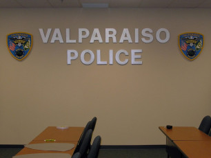Valparaiso Police - Flat-Cut Dimensional Logo & Letters #2