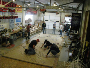 Arlington (Texas Rangers) - Budweiser Sign Construction #3