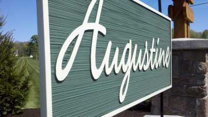 Augustine - Sandblasted Subdivision Sign