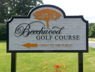 Beechwood Golf Course - Sandblasted Post and Panel Sign