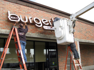 Burgerhaus - Channel Letter Installation