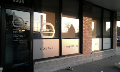 Burgerhaus - Etched Window Graphics