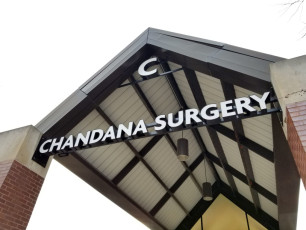 Chandana Surgery - Channel Letters with Custom Raceway