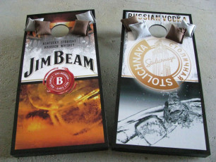 Custom Cornhole Set - Jim Beam & Stoli