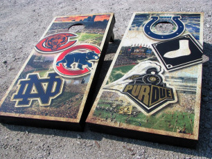 Custom Cornhole Set - Sports