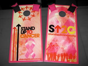 Custom Cornhole Set - Stand Up To Cancer