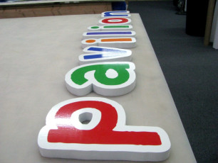 Family Express Pavilion - Cast Metal Letters