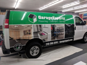 Garage Experts - Partial Van Wrap