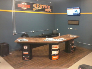 Harley Davidson - Custom Desk Wrap