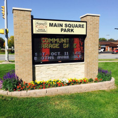 Highland Parks - Brick Monument & Electronic Message Center