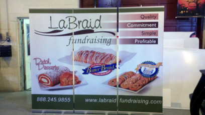 LaBraid Fundraising - Retractable Popup Banners