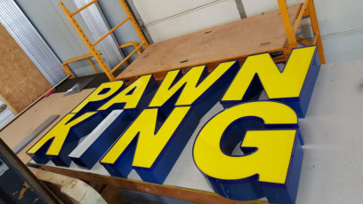 Pawn King - Channel Letters