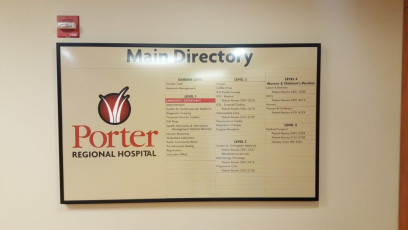 Porter Regional Hospital - Interior Directories & Inserts