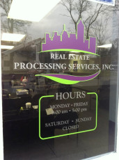 Real Estate Mortgage Processing - Window Graphics