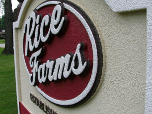 Rice Farms - Foam Post & Panel Sign