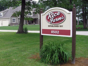 Rice Farms - Foam Post & Panel Sign #2