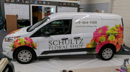 Schultz Floral Shop - Partial Vehicle Wrap