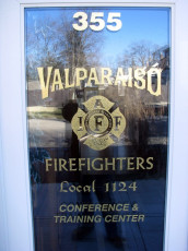 Valparaiso Firefighters Local 1124 - Window Graphics