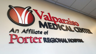 Valparaiso Medical Center - Flat-Cut Dimensional Letters