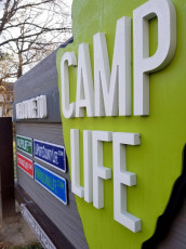 Valpo Life - CAMP LIFE Dimensional Letters