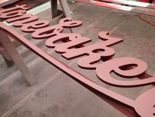 The Rolling Stonebaker - Painted Dimensional Letters