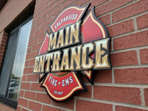 Valparaiso Fire Dept - Routed Wall Sign #2