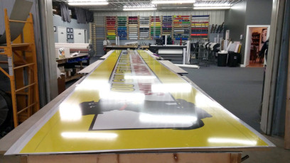 Valparaiso University (VU) - Scoreboard Sign Face with Large Format Translucent Print