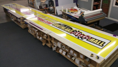 Valparaiso University (VU) - Scoreboard Sign Face with Large Format Translucent Print #2