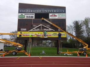 Valparaiso University (VU) - Scoreboard Sign Face with Large Format Translucent Print #3